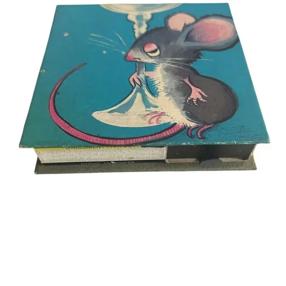 Vintage Illustrated Matchbox with‎ Pull-Out Drawers Pickled Mouse Art 4” Square - Picture 3 of 6